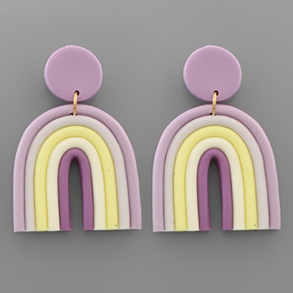 CLAY Rainbow Earrings - Picture 2 of 2